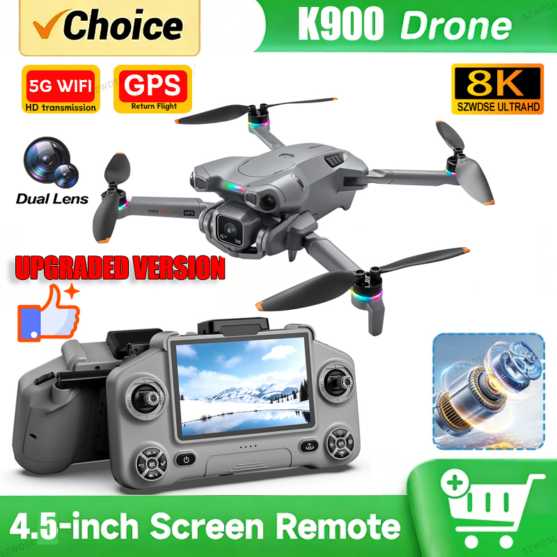 Drone Camera Night Vision - Nieuwe K900 MAX GPS Drone met