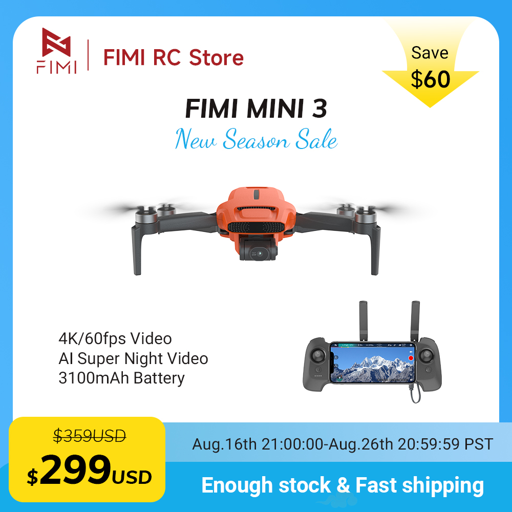 FIMI MINI 3 Camera Drone 4K 60 - Drone Camera With Gimbal recensie en prijs